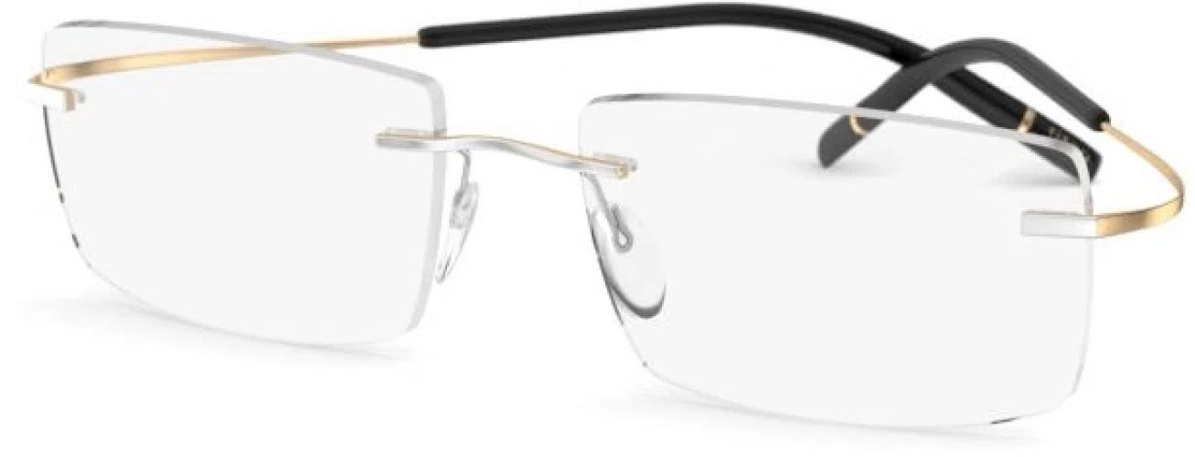 Silhouette TMA The Icon Gold Edition Demo Rimless 5539 Eyeglasses - view 6